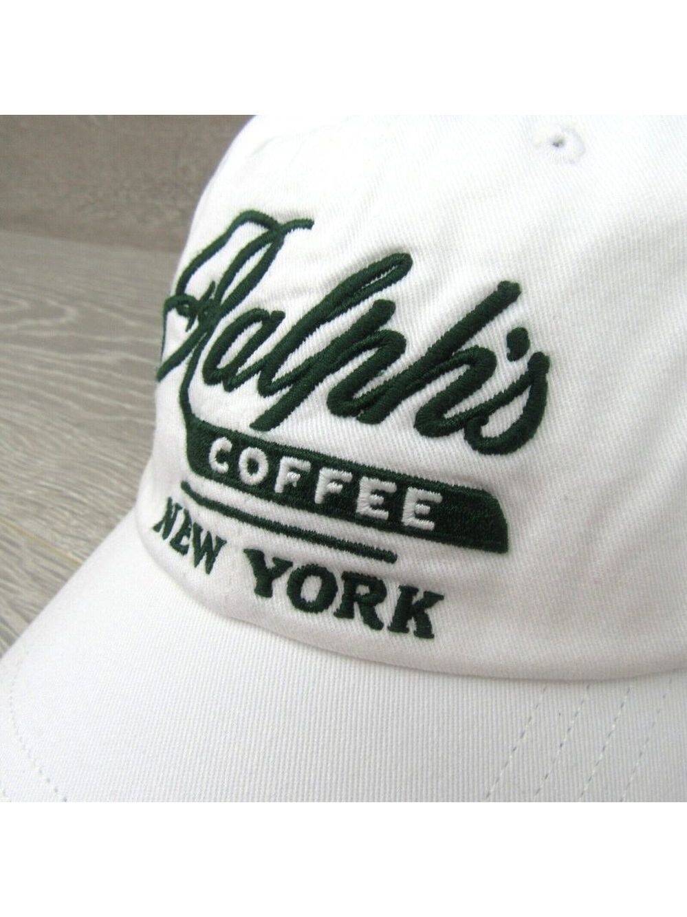 Polo Ralph Lauren Ralph's Coffee New York NYC Baseball Hat Cap White NEW - Picture 3 of 14